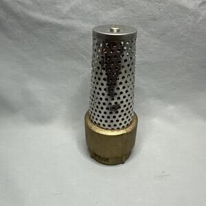 EVERBILT 1 1/4 Inch Brass Foot Valve Lead-Free 200LB